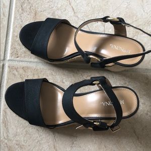 Merona wedge strap sandals